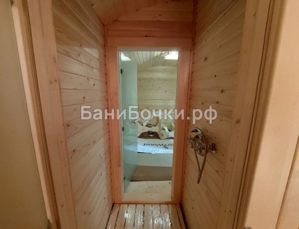 Баня «Округлая» с дровяником 6м №21090 [на продажу] фото 14