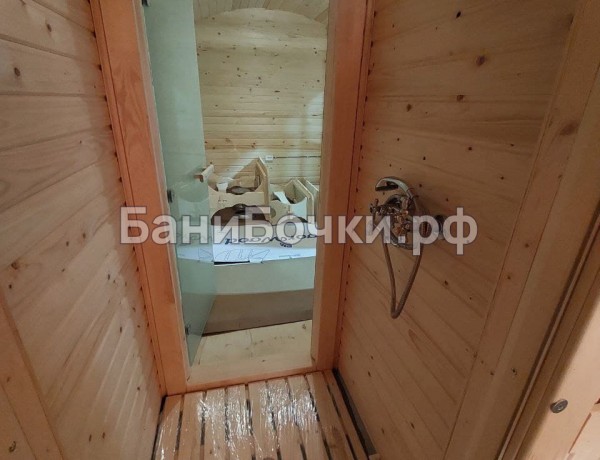 Баня «Округлая» с дровяником 6м №21090 [на продажу] фото 16
