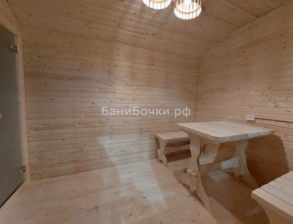 Каркасная баня «Округлая» с душем №220152 фото 6