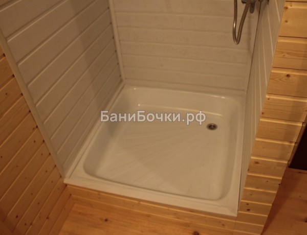 Перевозная баня №51А 6м закругленная, душ фото 8