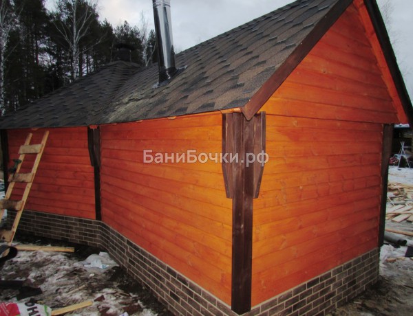 Гриль-домик с баней под одной крышей фото 3